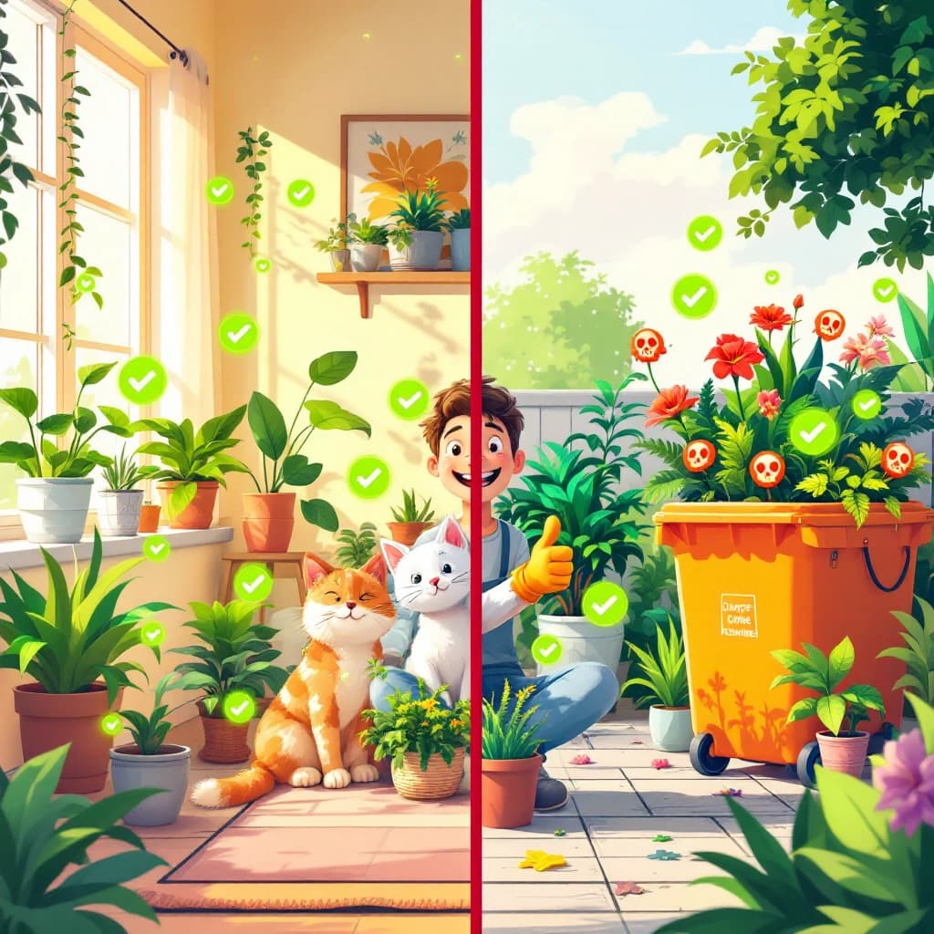 Toxic plants for dogs and cats