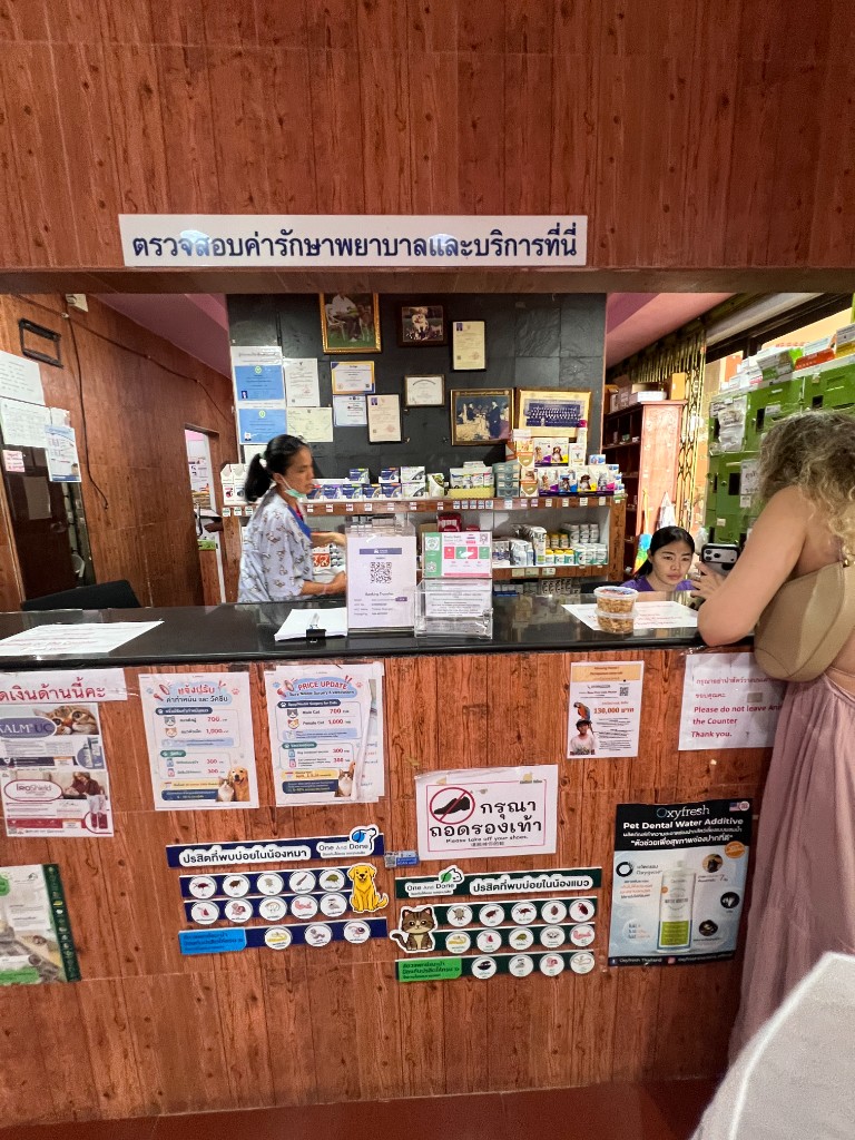 Recepción Thalang Animal Hospital